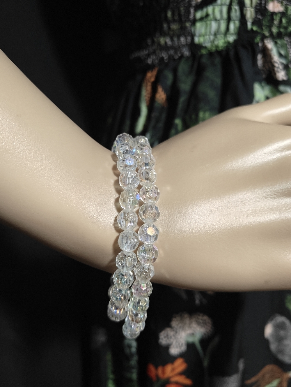 Angel Aura Crystal Stretch Bracelet